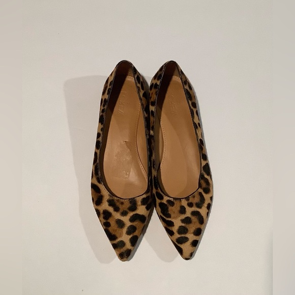 J Crew Factory Marina leopard calf hair flats - Picture 3 of 8